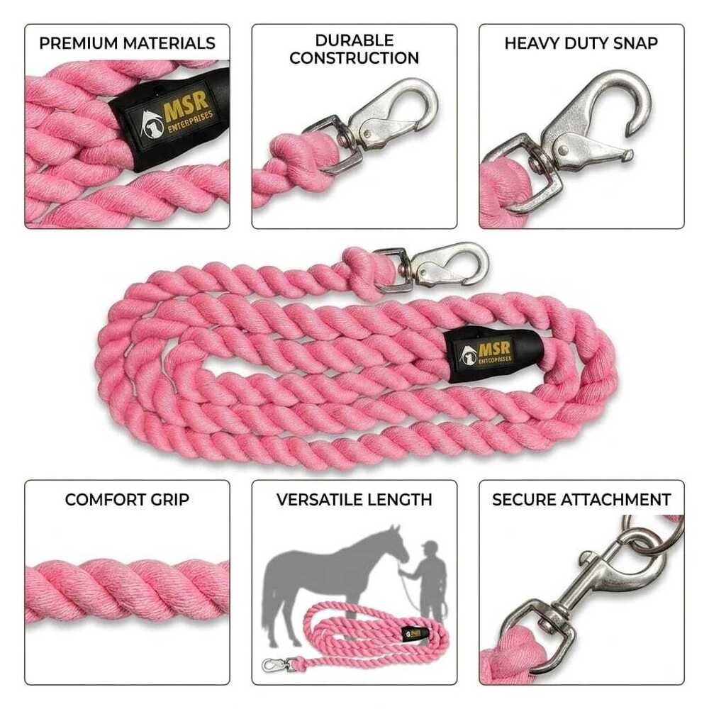 Dog Leash & Cotton Soft Rope Polyester