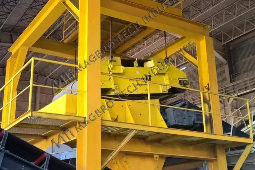Electromagnetic Overband Magnetic Separator