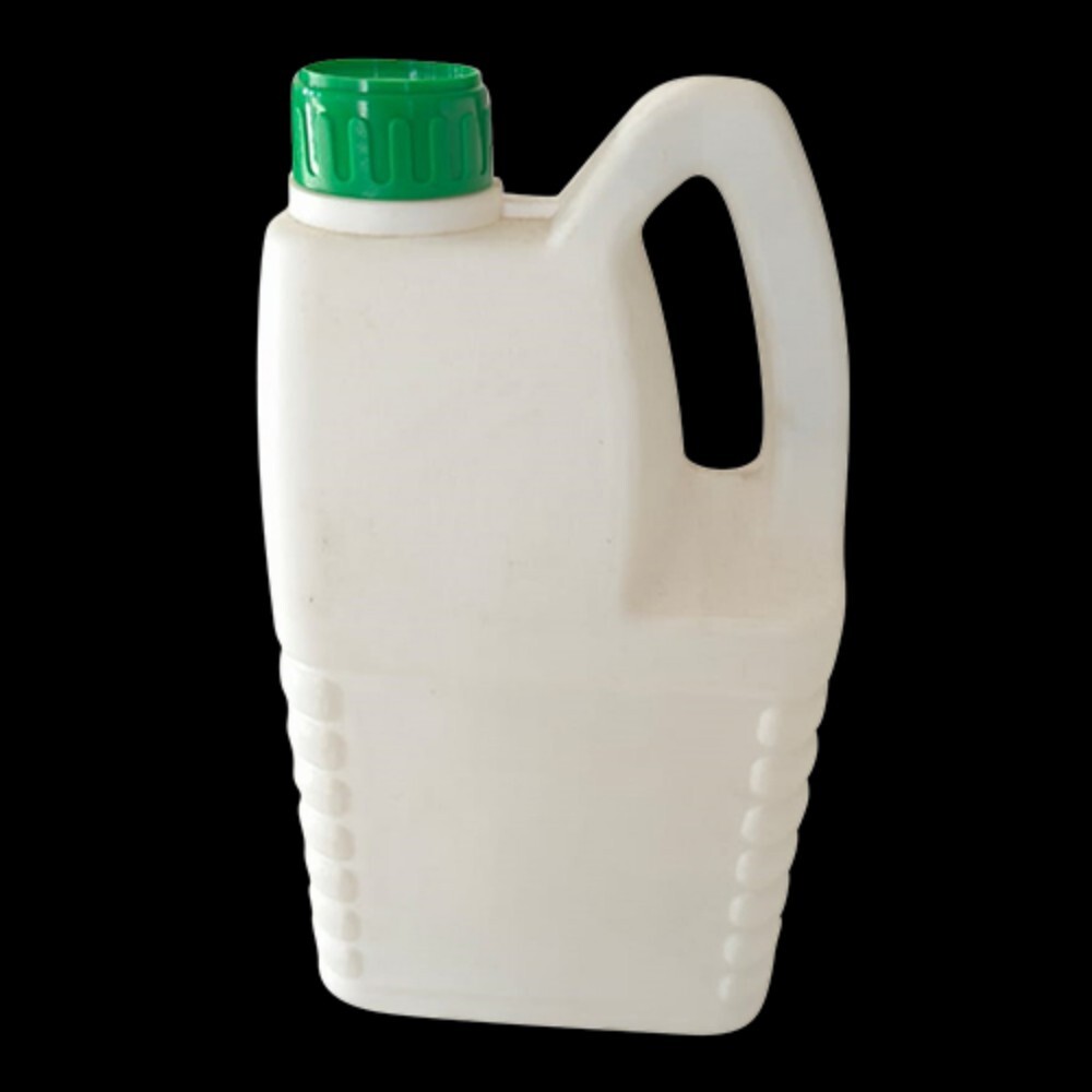 2l Side Handle Can - Hdpe Material, Rigid Design, Sleek White Color | Durable Storage And Transport Solution With Warranty