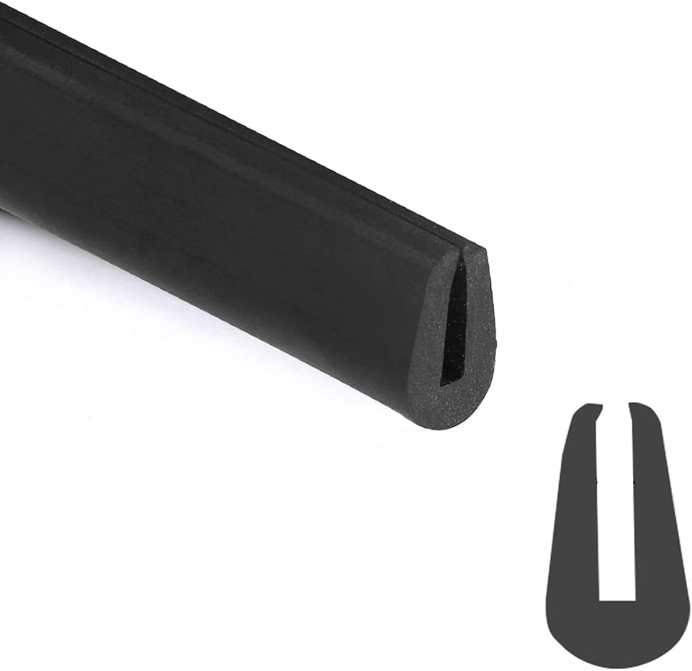 U Shape Rubber Seal - Hardness: 50 Shore A