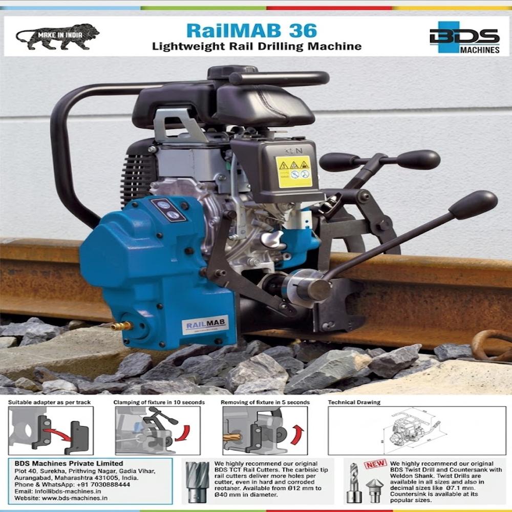 Rail Drilling Machine - Material: Fibre