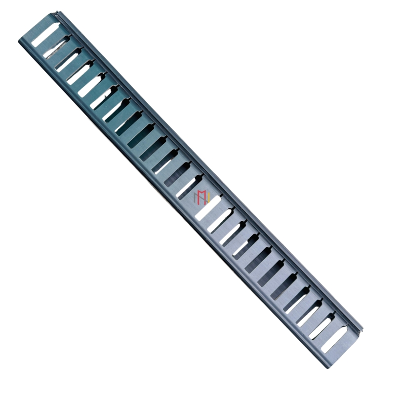 1u Pvc Cable Manager - Color: Black