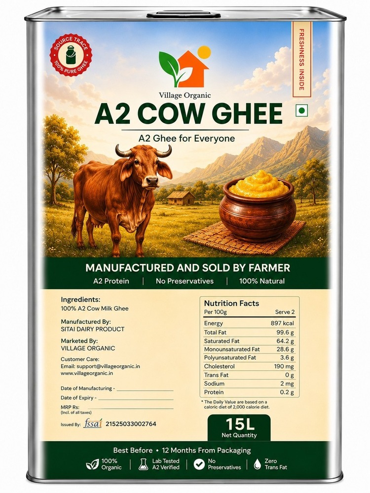 A2 cow Ghee 15 liter