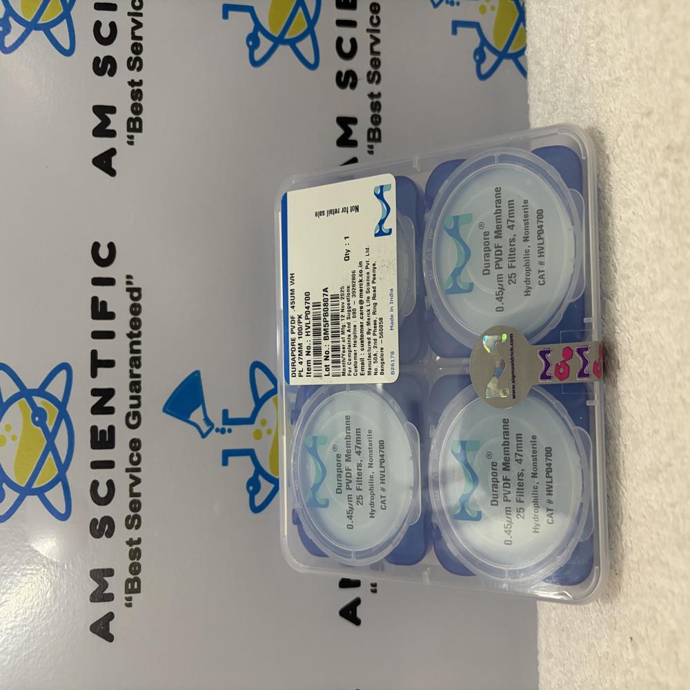 DURAPORE PDVF Membrane Filter Paper Pore Size 0.45um 47mm Diameter