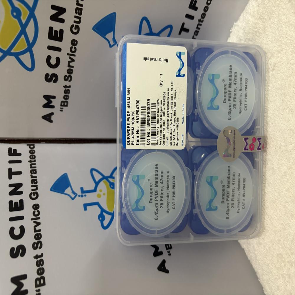 DURAPORE PDVF Membrane Filter Paper Pore Size 0.45um 47mm Diameter