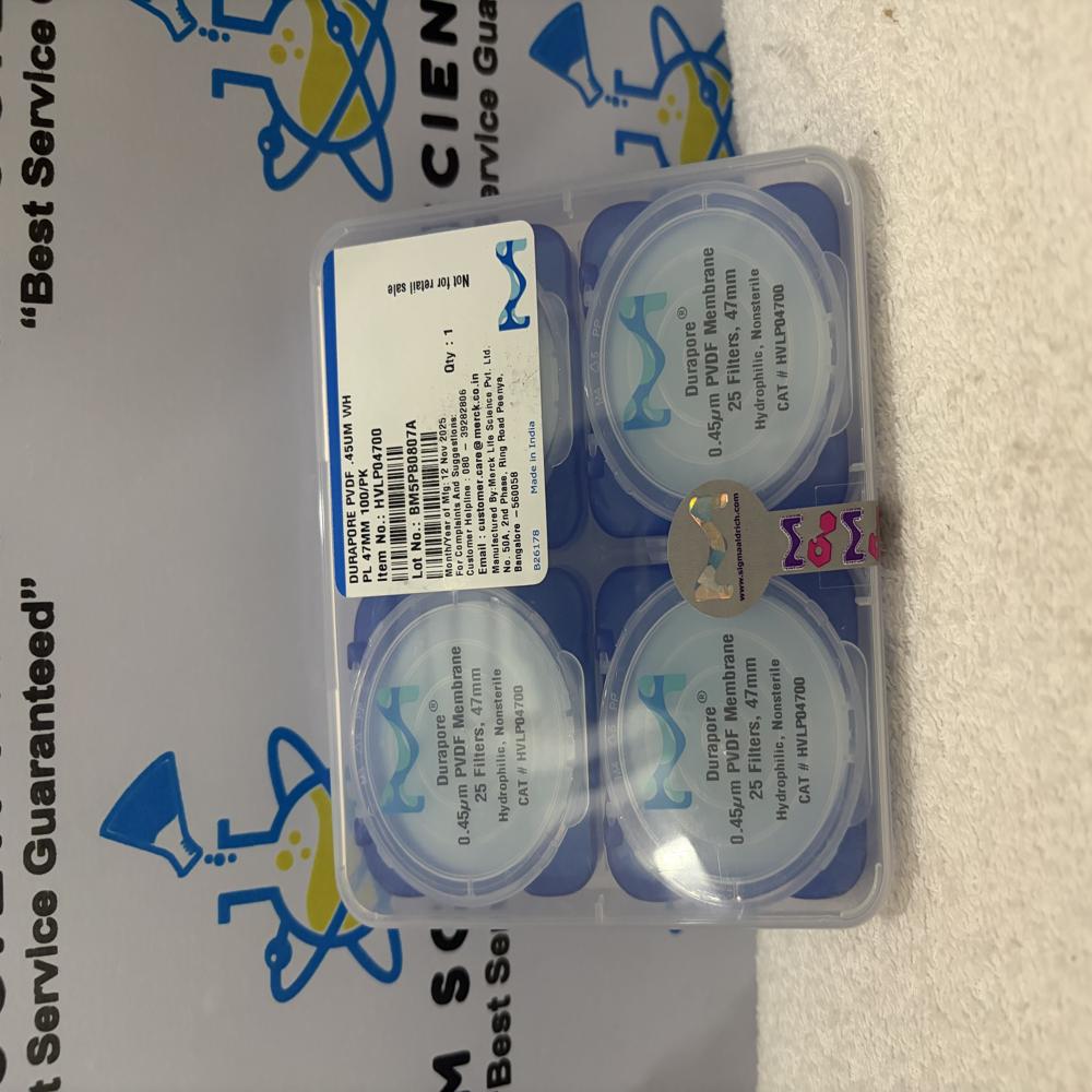 DURAPORE PDVF Membrane Filter Paper Pore Size 0.45um 47mm Diameter