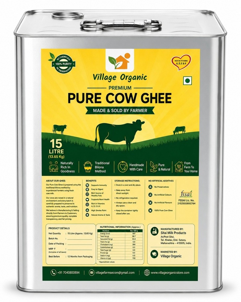 Pure cow Ghee 15 liter