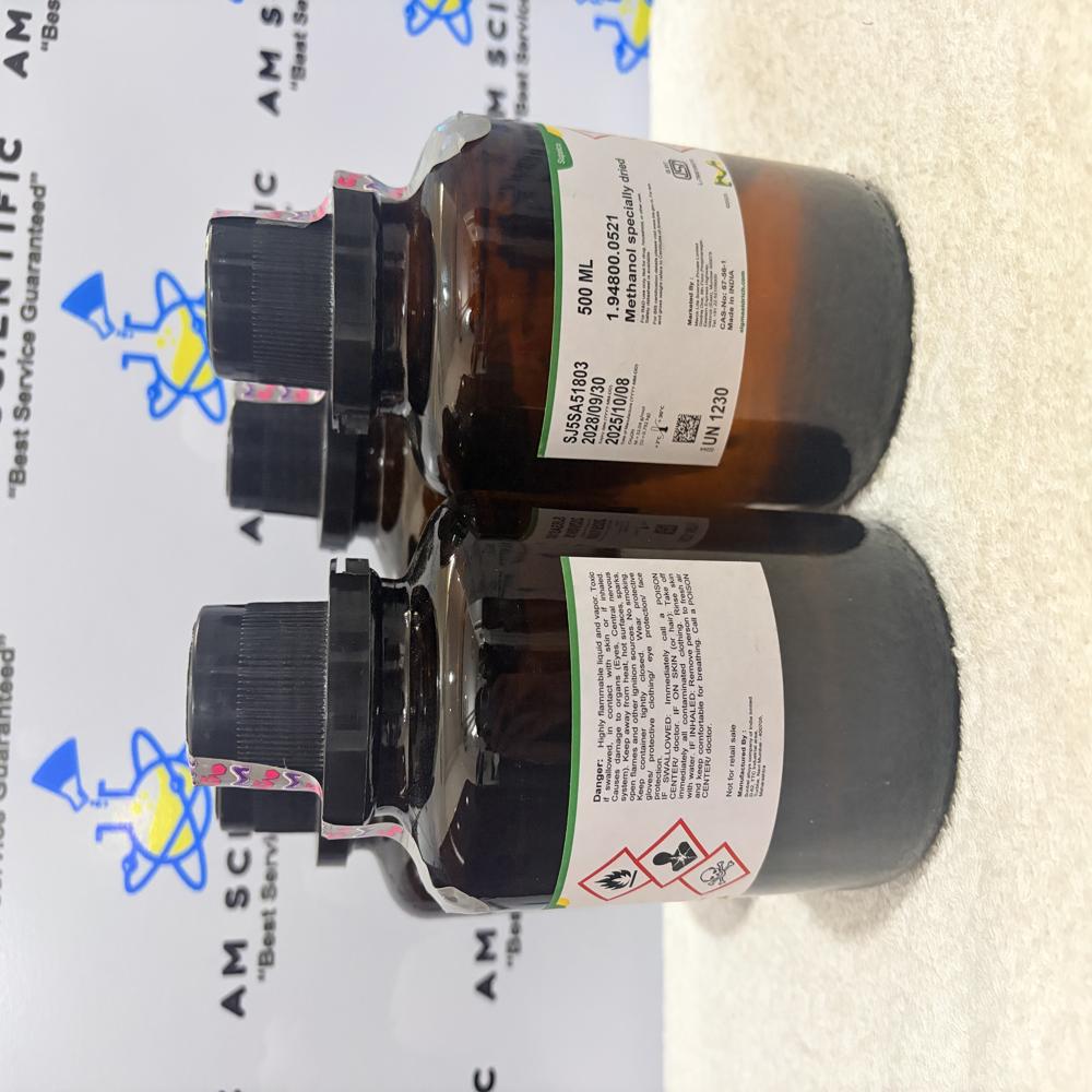 Methanol specially dried 500ml Merck