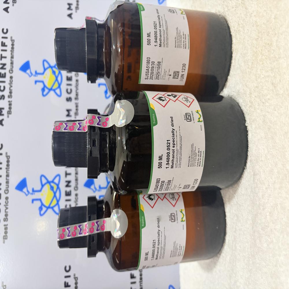 Methanol specially dried 500ml Merck