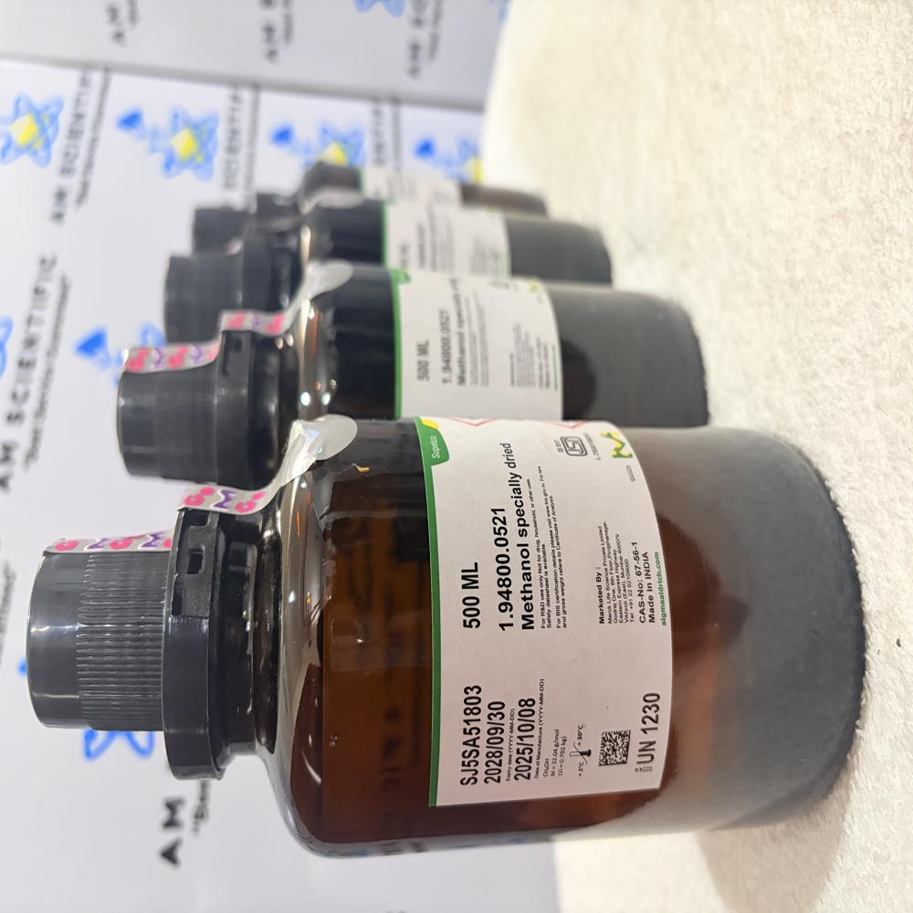 Methanol specially dried 500ml Merck
