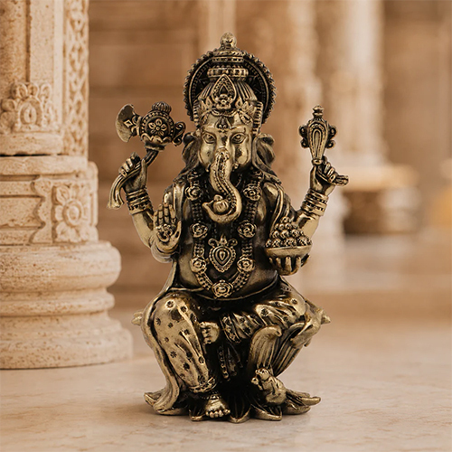 Brass Ganesha Idol