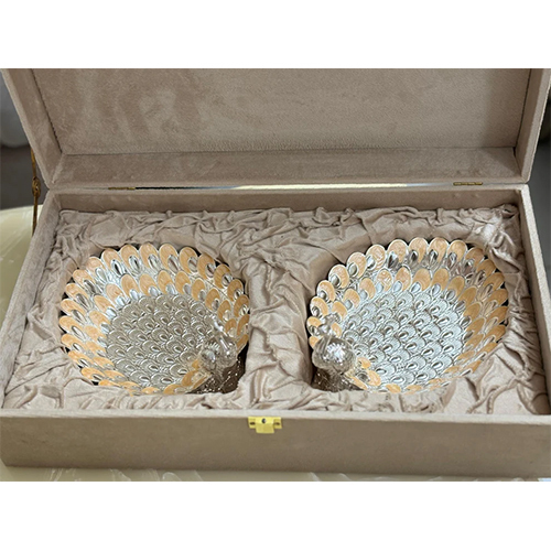 Peacock Ganesh Silver Platter in Velvet Box Premium Bulk Corporate, Wedding & Festive Gifting