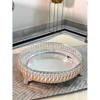 Noor Silver Enamel Tray For Bulk Orders Premium Corporate, Wedding & Festive Gifting