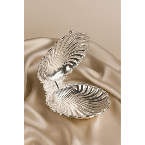 Shell Shaped Silver Dry Fruit Platter