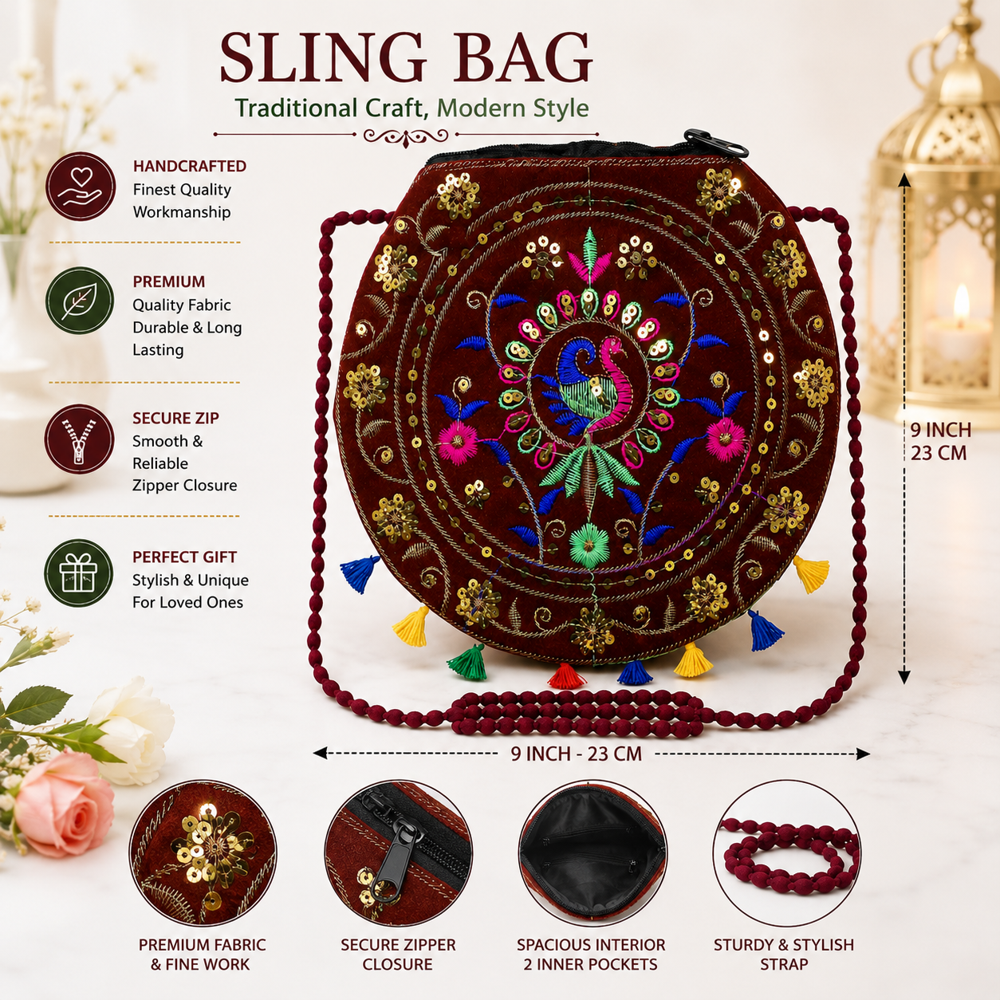 Ethnic Sling Bag for Wedding & Parties