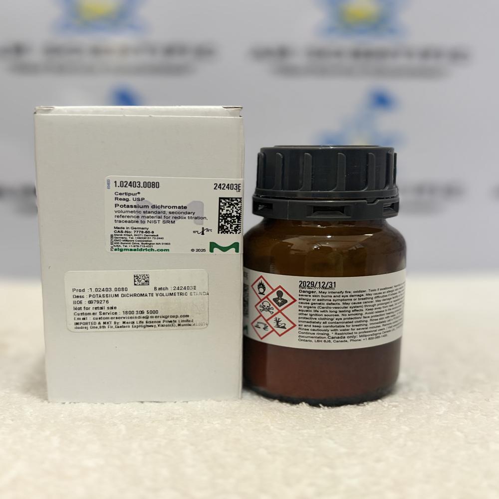 Potassium Dichromate Volumetric Standard 80g Merck