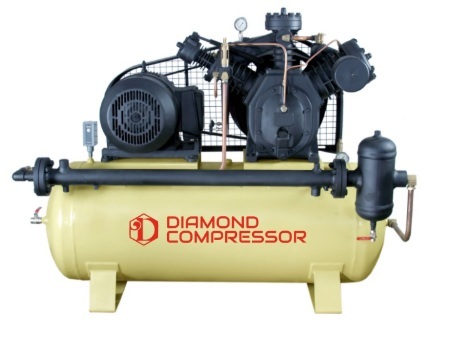 Diamond Brand Two Stage Lubricated Reciprocating Air Compressor