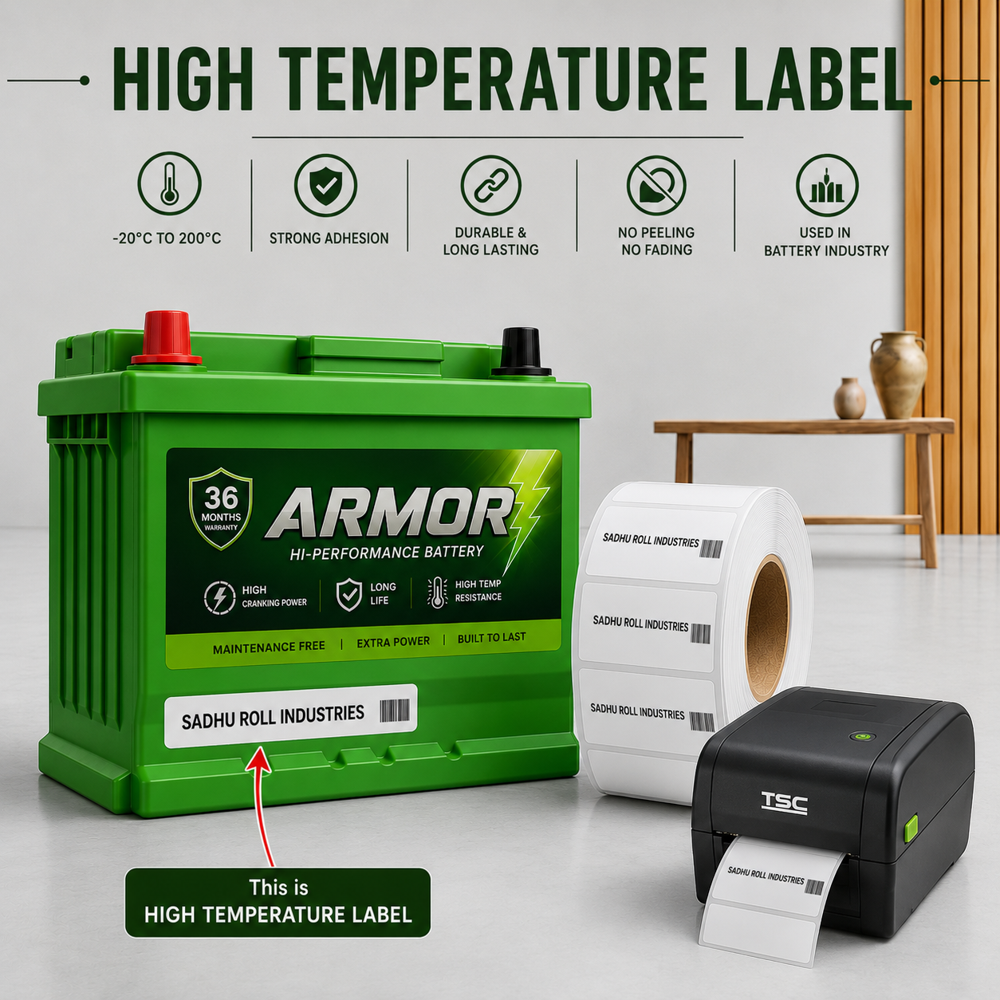 High-temperature Pet Polyester Barcode Labels (High Temperature Barcode Label)