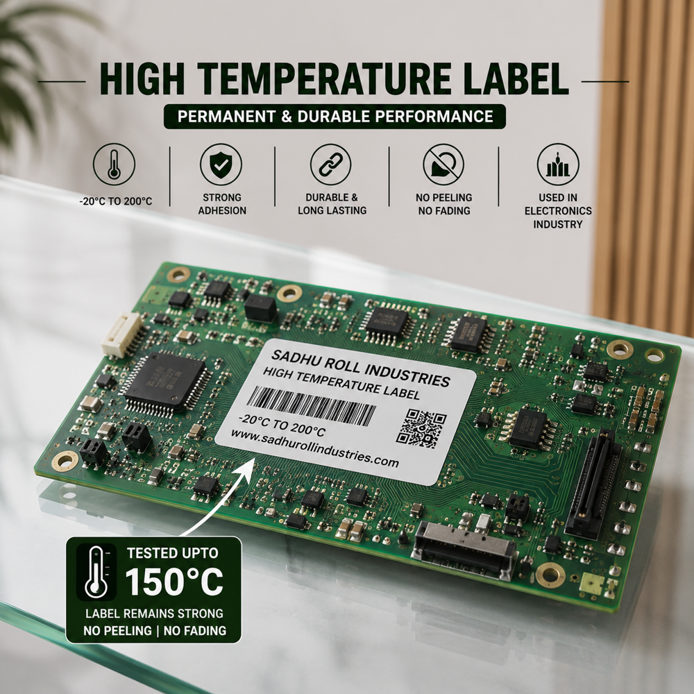 High-temperature Pet Polyester Barcode Labels (High Temperature Barcode Label)