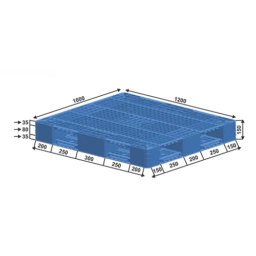 WPP-024 Reversible Pallet (With Steel Bones) Material Handling Pallets