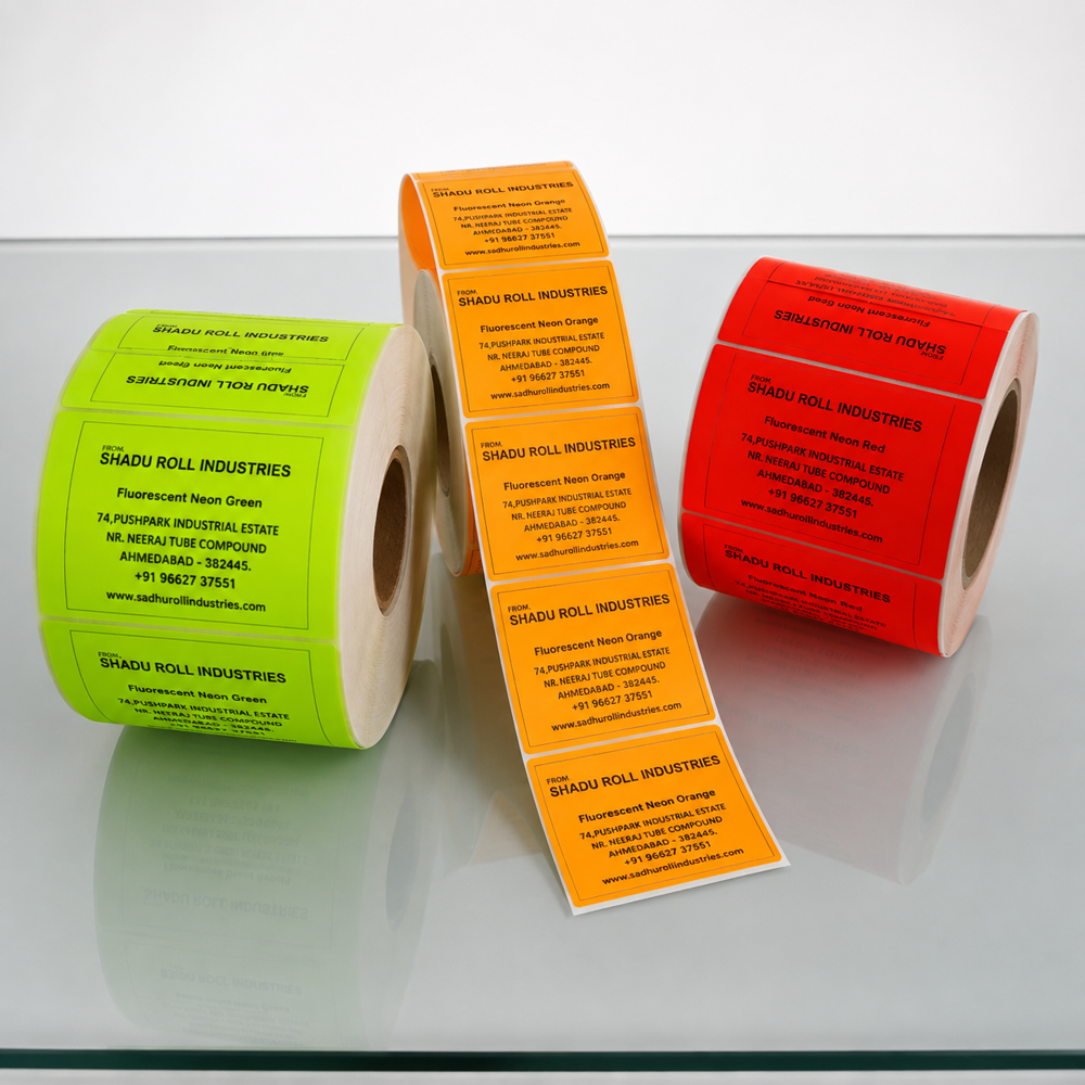 Fluorescent Barcode Label Roll