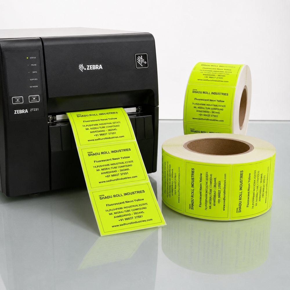 Fluorescent Barcode Label Roll
