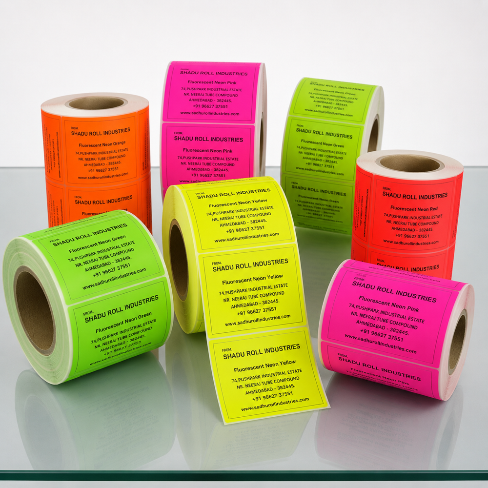 Fluorescent Barcode Label Roll