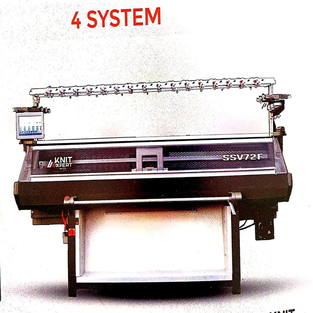 4 SYSTEM FLAT KNITTING MACHINE