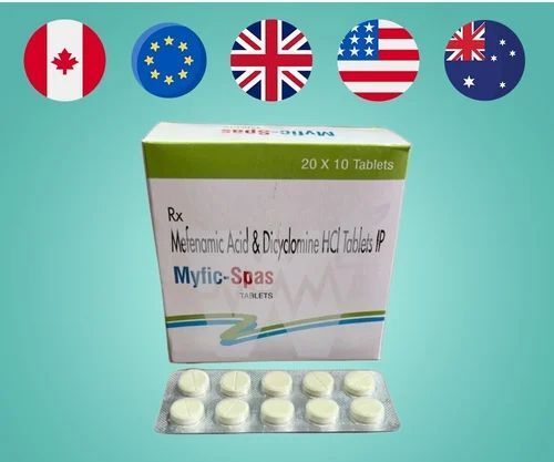 Myfic Spas Mefenamic Acid And Dicyclomine Hcl Tablets IP