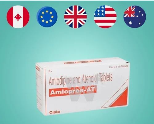 Amlopres-AT Amlodipine + Atenolol Tablets