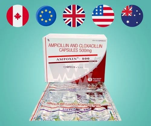 Ampoxin Ampicillin Cloxacillin 500mg Capsules