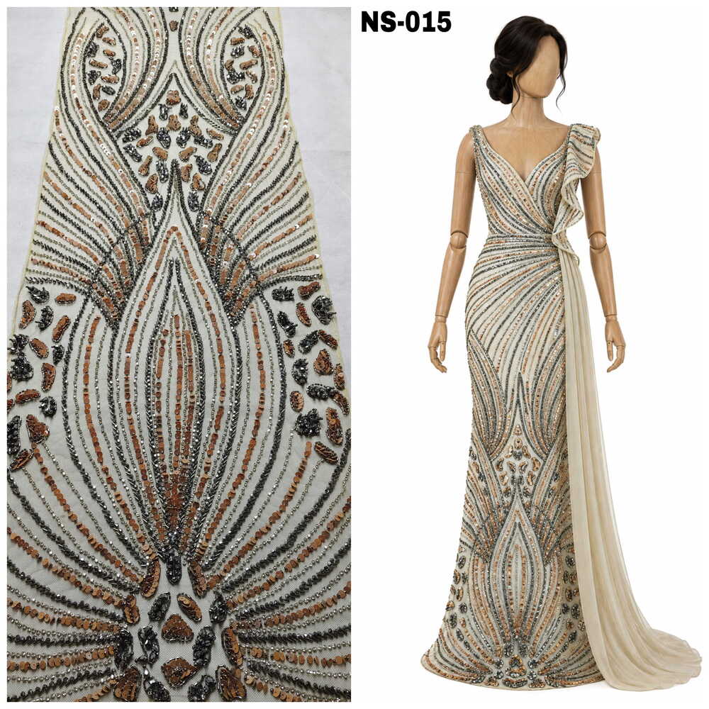 Bronze Art Deco Stonework Fabric