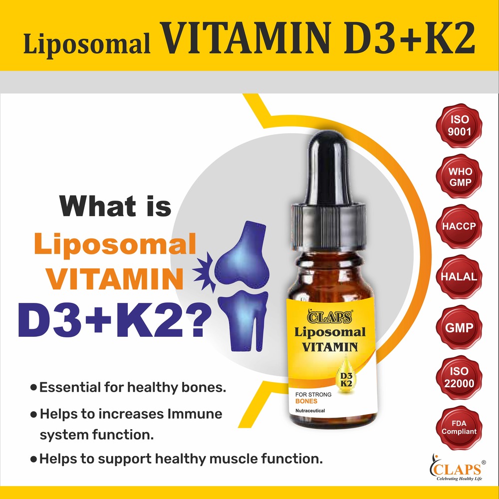 Liposomal vitamin d3 + k2