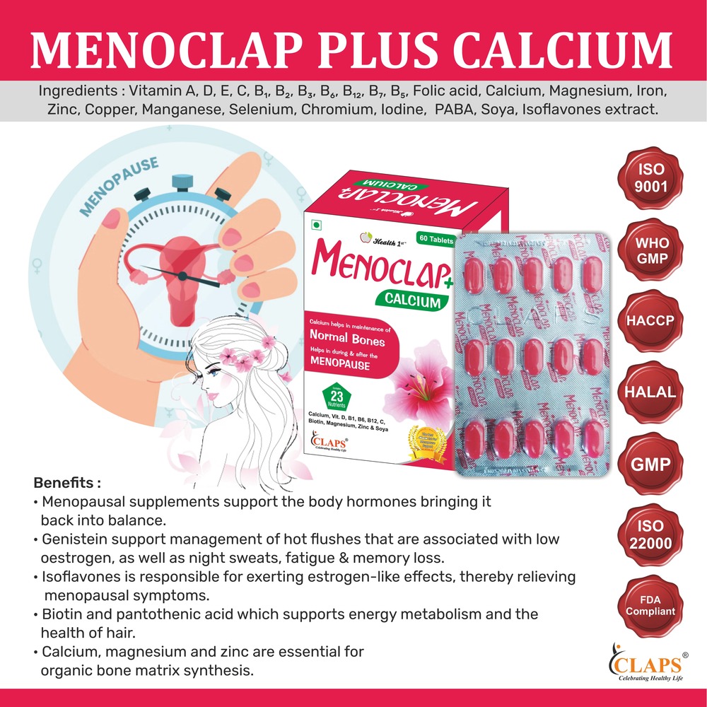 MENOCLAP PLUS CALCIUM TABLET POSTCARD