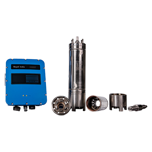 1 HP Water Cooled Submersible DC Pump With IP-65 Controller