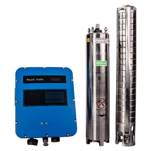 2 HP Water Cooled Submersible DC Pump With IP-65 Controller