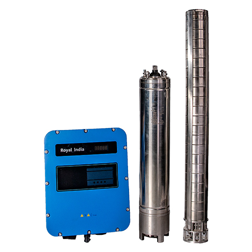 10 HP Water Cooled Submersible DC Pump With IP-65 Controller