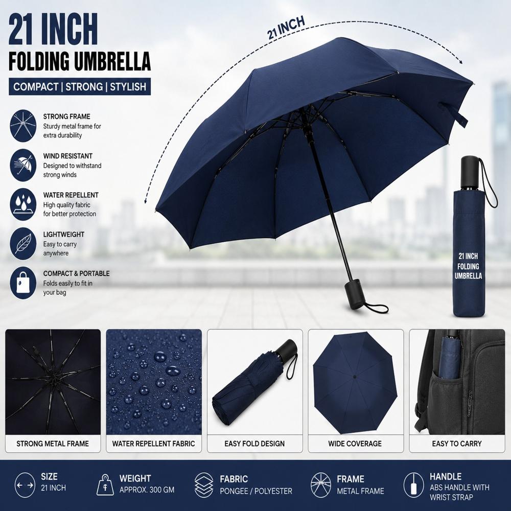 Folding Umbrella - Color: Multicolor