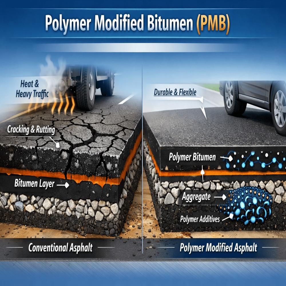 Polymer Modified Bitumen (Pmb) - Application: Road Construction