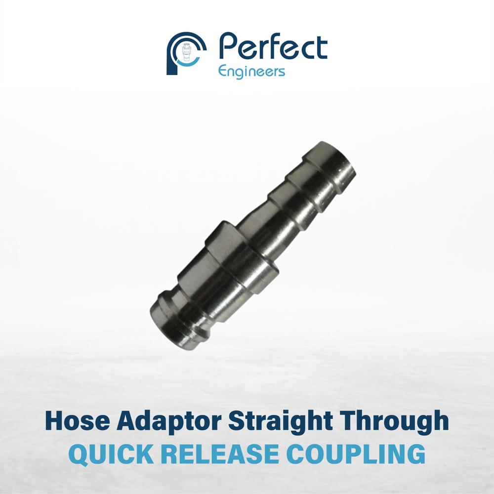 Hose Adaptor Straight Through Quick Release Coupling