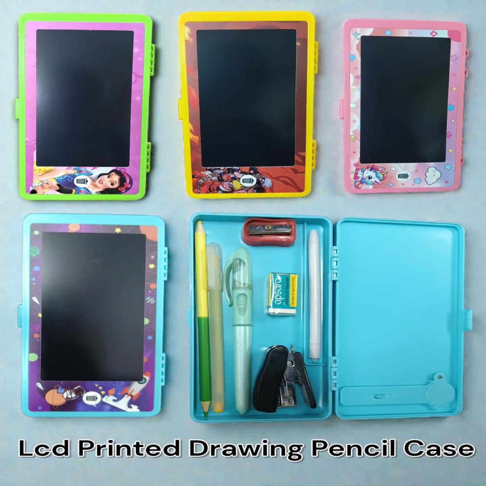 Lcd colorful printed pencil box