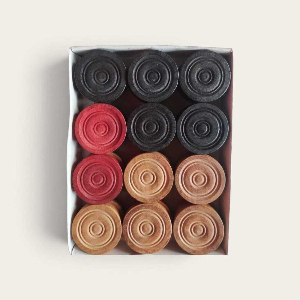 Wooden Carrom Coins