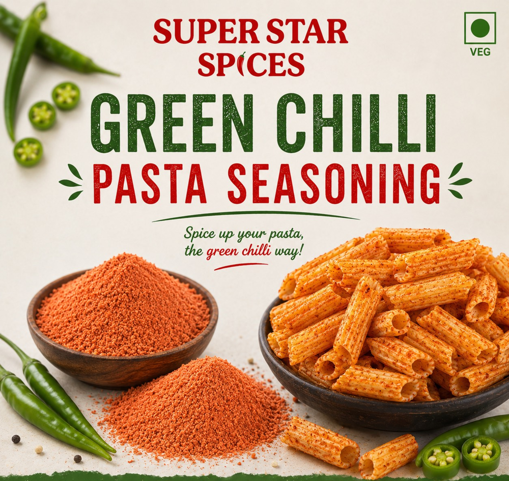 Green Chilli Pasta Seasoning - Color: Red-Orange