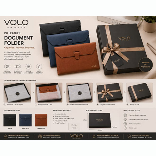 PU Leather Document Folder