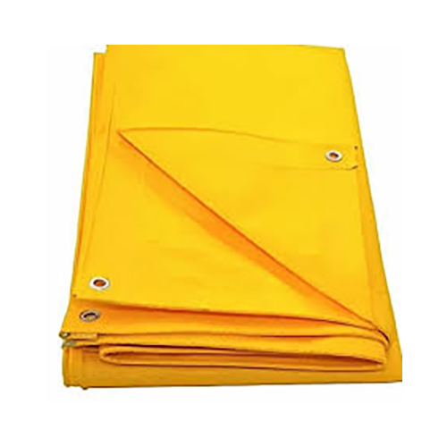 Yellow Tarpaulin Folded Bundle