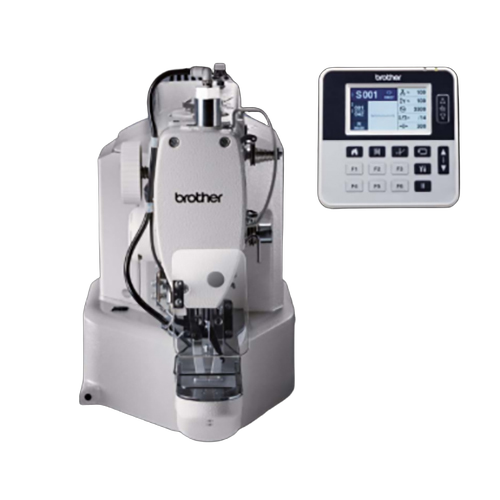 Brother Ke-430Hs-03 Bar Tacking Sewing Machine - Color: White/Grey