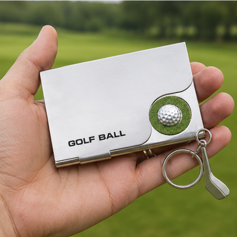 Premium Golf Ball Name Card Holder With Golf Divot Tool Keychain Gift Set - Battery Capacity: Customize Ampere-hour  (ah)