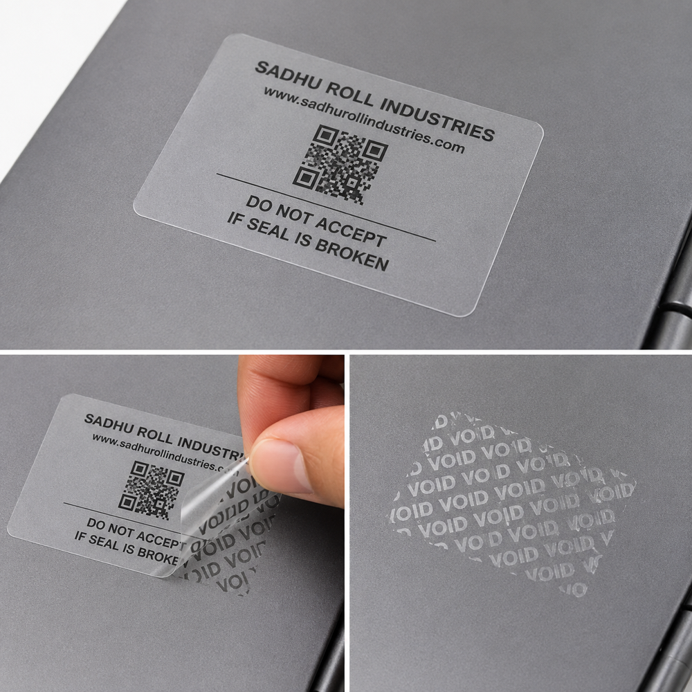 Security Void Label Roll (Transparent Void Security Label Roll)