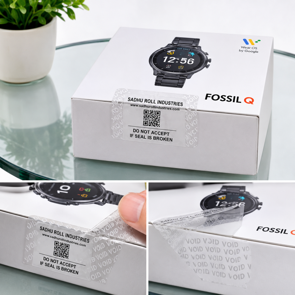 Security Void Label Roll (Transparent Void Security Label Roll)