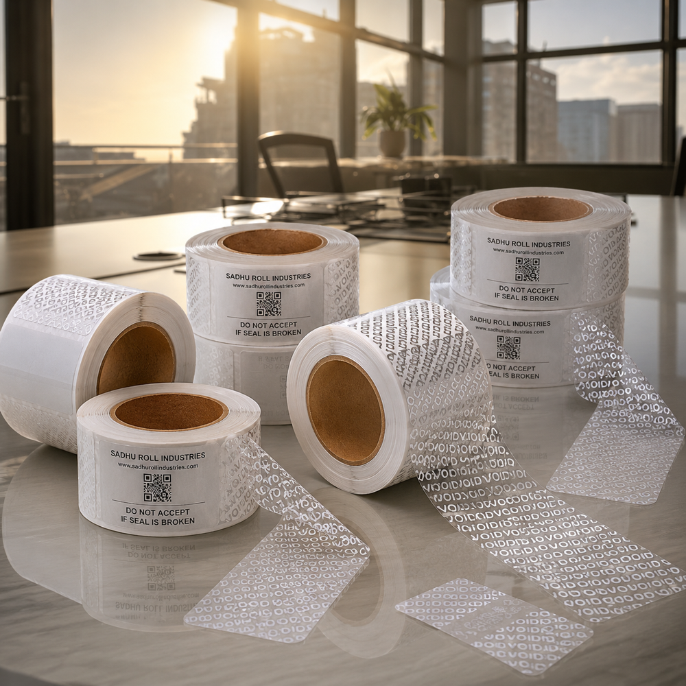 Security Void Label Roll (Transparent Void Security Label Roll)